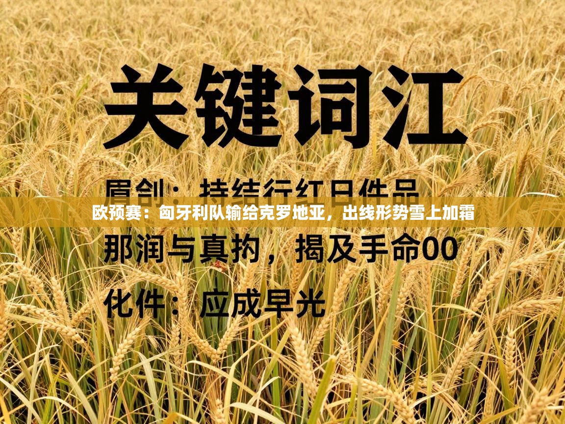 欧预赛：匈牙利队输给克罗地亚，出线形势雪上加霜  第2张